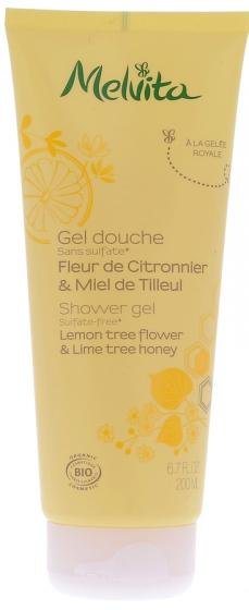 Gel douche fleur de citronnier & miel de tilleul Melvita - Tube de 200 ml
