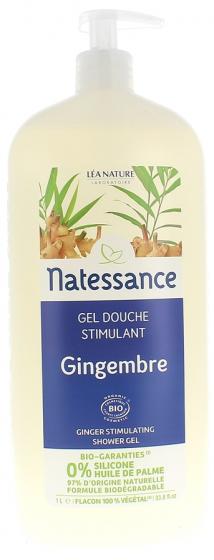 Gel douche stimulant gingembre bio natessance Léa Nature - flacon de 1 litre