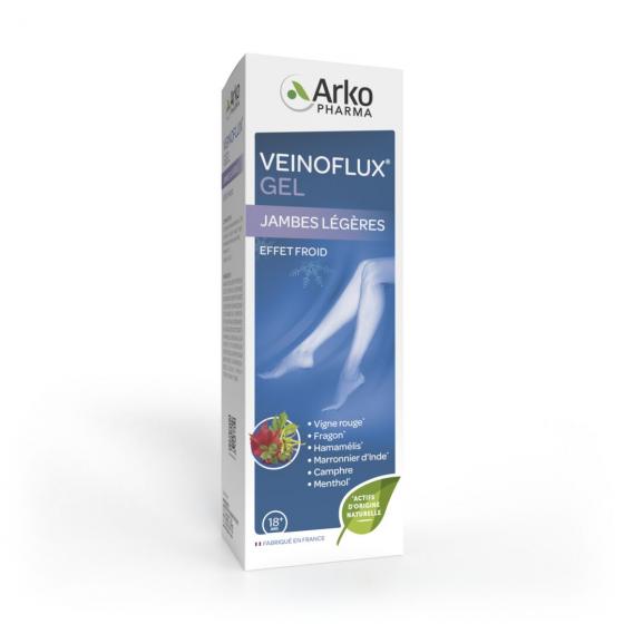 Gel jambes légères effet froid Veinoflux Arkopharma - tube de 150 ml