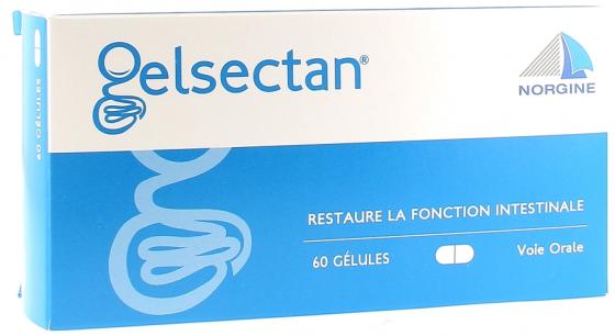 Gelsectan restaure la fonction intestinale Norgine - 60 gélules