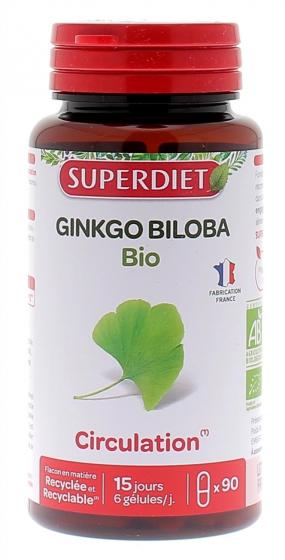Ginkgo biloba bio Super Diet - boîte de 90 gélules