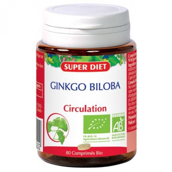 Ginkgo biloba Bio Super Diet - boite de 80 comprimés