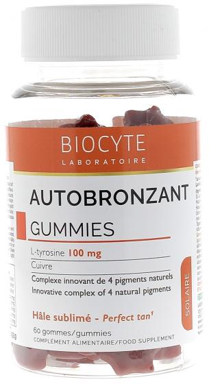 Autobronzant gummies Biocyte - pot de 60 gommes