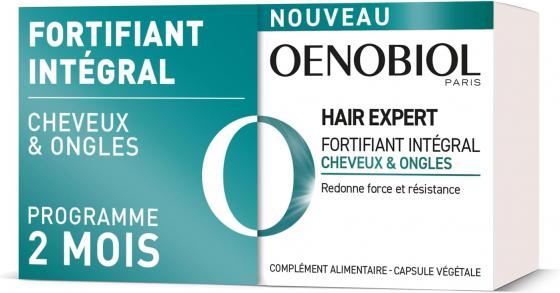 Hair expert Fortifiant intégral cheveux et ongles Oenobiol - lot de 2 boites de 60 comprimés