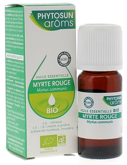 Huile essentielle Myrte rouge BIO Phytosun Arôms - Flacon de 10 ml