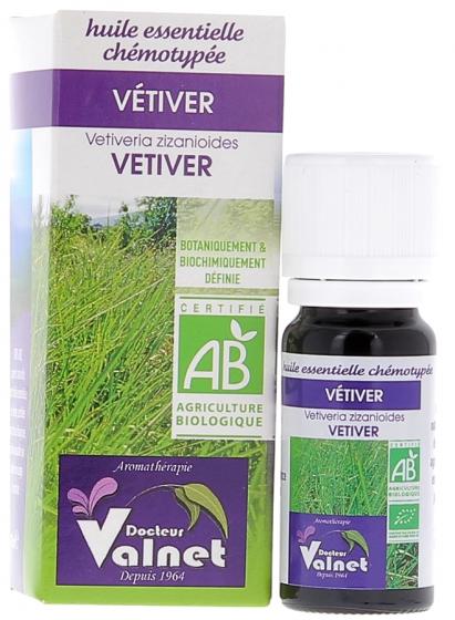 Huile essentielle Vétiver Bio Dr Valnet - 10 ml
