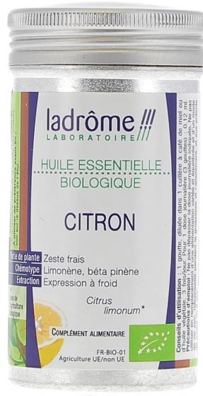Huile essentielle citron Bio Ladrôme - Flacon de 10 ml