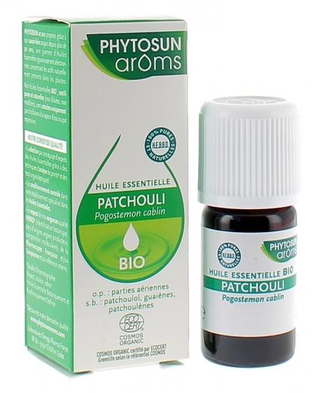 Huile essentielle de aptchouli bio Phytosun Arôms - flacon de 5 ml
