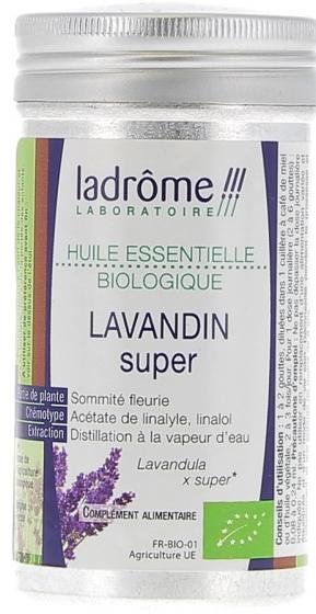 Huile essentielle lavandin super Bio Ladrôme - Flacon de 10 ml