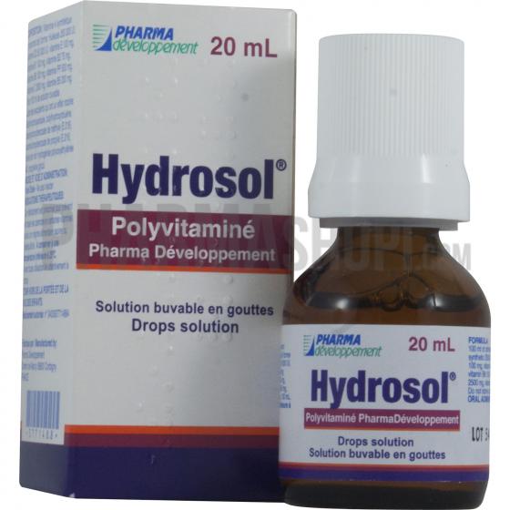 Hydrosol polyvitaminé Pharma Développement solution buvable en gouttes - 1 flacon de 20 ml