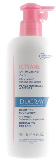 Ictyane Lait hydratant corps Ducray - flacon à pompe de 400 ml