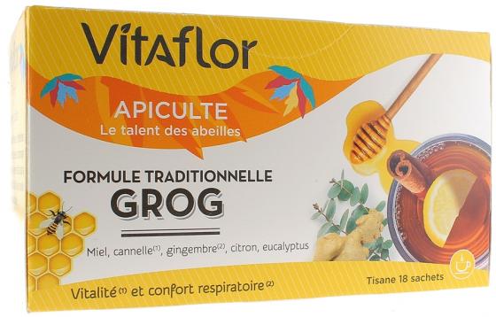 Infusion GROG Vitaflor - Boite de 18 sachets