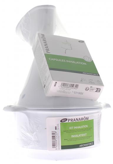 Kit inhalation Pranarom - boite contenant une huile essentielle et un inhalateur