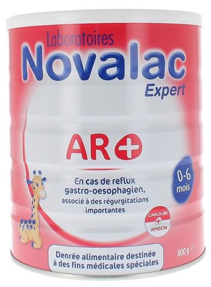 Lait 1er âge bébé 0-6 mois AR+ Novalac - pot de 800 g