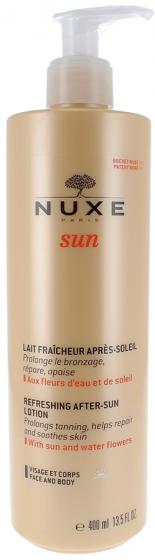Lait Fraîcheur Après-Soleil Nuxe Sun - flacon à pompe de 400 ml