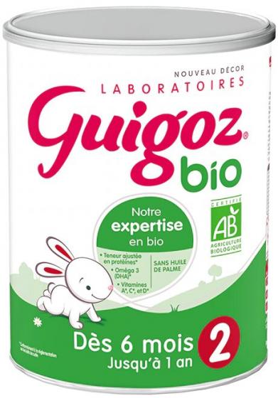 Lait en poudre Bio 2ème âge Guigoz - boite de 800 g