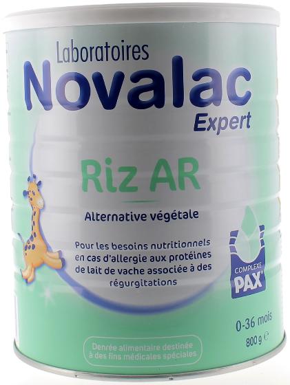 Lait en poudre Novalac riz AR 0-36 mois - boite de 800 g