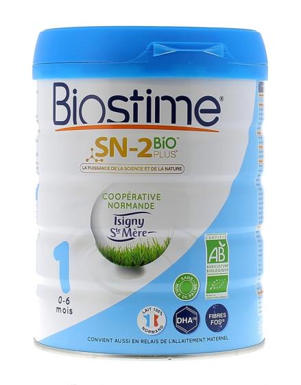 Lait infantile SN-2 Bio plus 1er âge Biostime - pot de 800 g