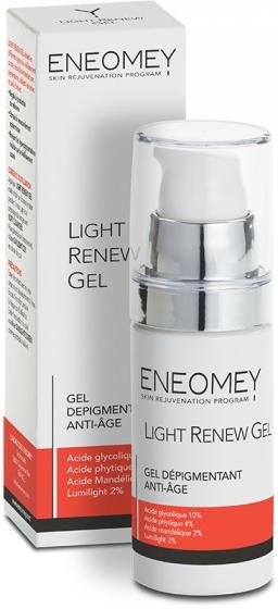 Light renew gel depigmentant anti-âge Eneomey - flacon de 30 ml