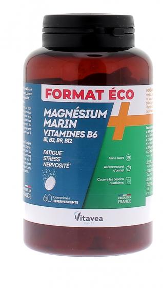 Magnésium + vitamines B1, B2, B6 détente Vitavea - boite de 60 comprimés effervescents