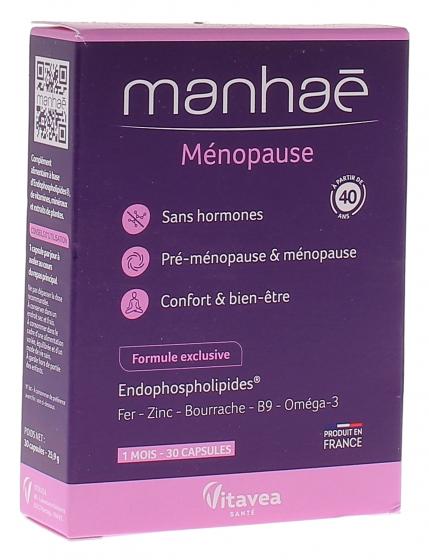 Manhaé Ménopause Vitavea - boite de 30 capsules
