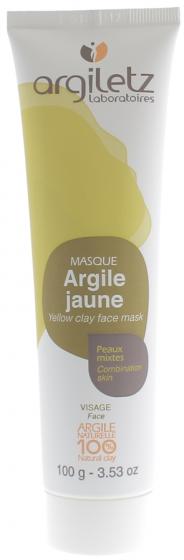 Masque argile jaune peaux mixtes prête à l'emploi Argiletz - tube de 100 g
