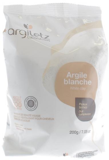 Masque et bain Argile blanche peaux ternes Argiletz - boite de 200 g
