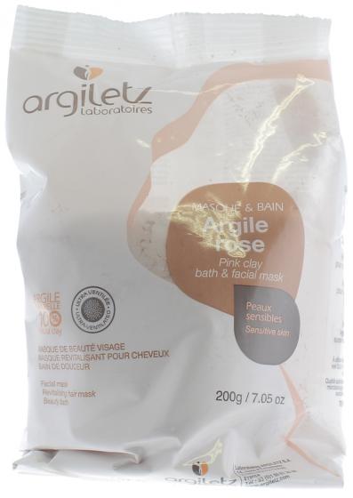 Masque et bain Argile rose peaux sensibles Argiletz - boite de 200 g