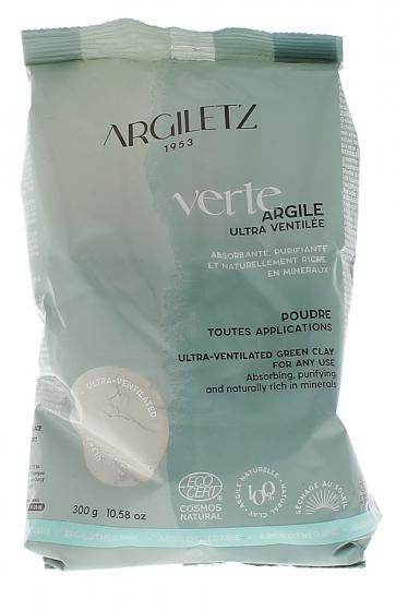 Masque et bain argile verte ultra ventilée Argiletz - sachet de 300 g