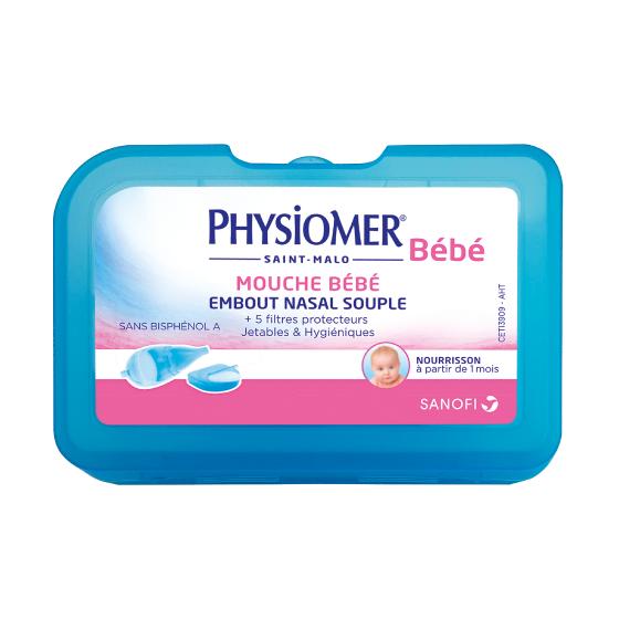Mouche bébé Physiomer -  1 mouche bébé + 5 filtres protecteurs