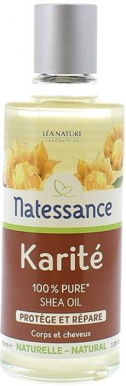 Natessance Karité protège et répare huile 100% pure Léa Nature - flacon de 100 ml