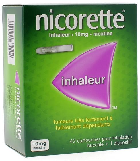 Nicorette Inhaleur 10mg - boîte de 42 cartouches