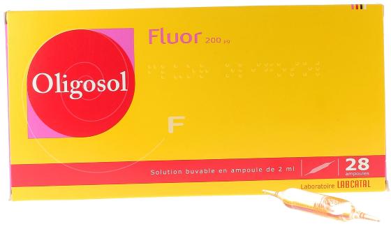 Oligosol Fluor solution buvable ampoule 2ml - boîte de 28 ampoules