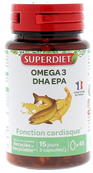 Omega 3 DHA EPA Super Diet - boite de 45 capsules