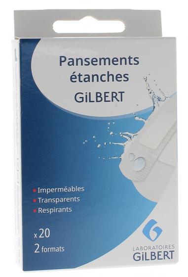 Pansements étanches Gilbert - 20 pansements de 2 formats