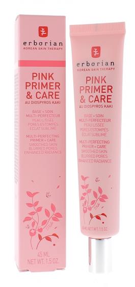 Pink Primer & Care au Diospyros Kaki Base et soin multi-perfecteur Erborian - tube de 45 ml