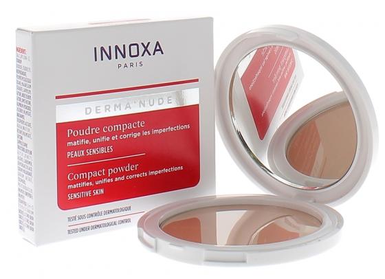 Poudre compacte teinte moyen derma'nude Innoxa - poudrier de 8 g