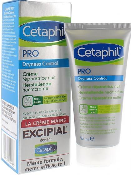 Pro Dryness Control crème mains réparatrice nuit Cetaphil - tube de 50 ml