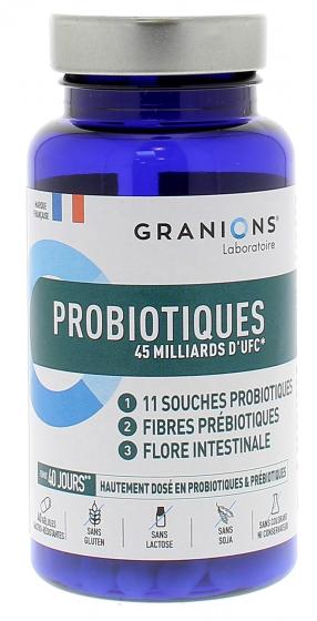 Probiotiques 45 milliards d'UFC Granions - boîte de 40 gélules gastro-résistantes