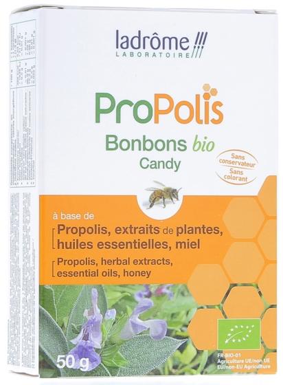 Propolis bonbons Bio Ladrôme - Boite de 50 g