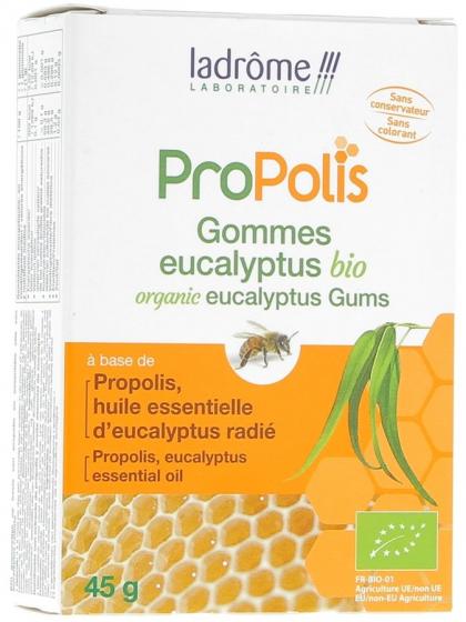 Propolis gommes eucalyptus bio Ladrôme - Boite de 45 g