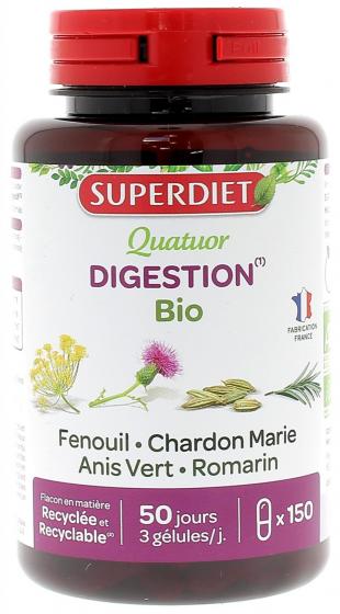 Quatuor digestion bio Super Diet - boite de 150 gélules