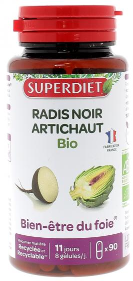 Radis noir Artichaut bio Super Diet - boite de 90 gélules
