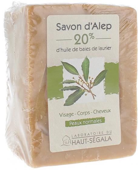Savon d'Alep 20% baies de laurier Haut-Ségala - pain de 200 g