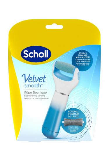 Velvet Smooth express Pedi râpe électrique anti-callosités Scholl - 1 râpe bleue