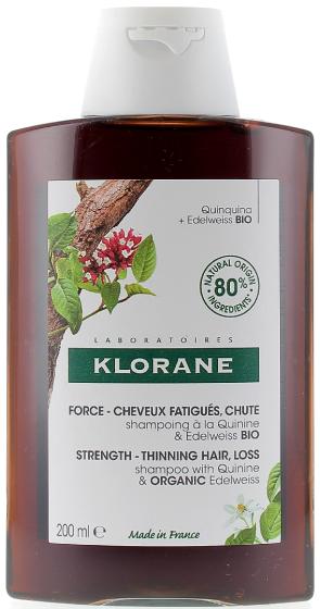 Shampoing à la Quinine et Edelweiss bio Klorane - flacon de 200ml