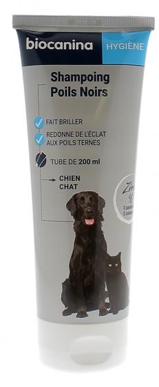 Shampoing poils noirs chien et chat Biocanina - tube de 200 ml