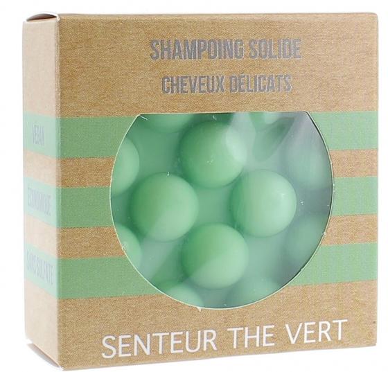 Shampooing Solide Cheveux Délicats Senteur Thé Vert Valdispharm - Pain solide de 55 g