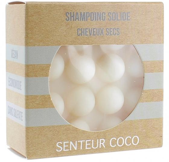 Shampooing Solide Cheveux Secs Senteur Coco - pain solide de 55 g