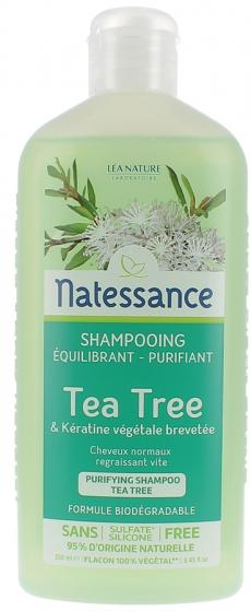 Shampooing équilibrant purifiant Tea Tree Natessance - flacon de 250 ml